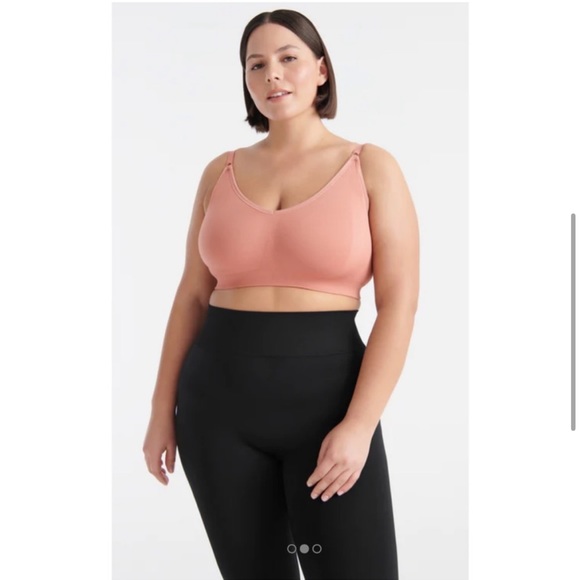 Knix Sz Small Good To Go Seamless Everyday Bra in Pink Ginger - Picture 3 of 15